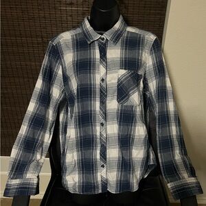 Time N Tru Brushed Cotton Plaid Shirt